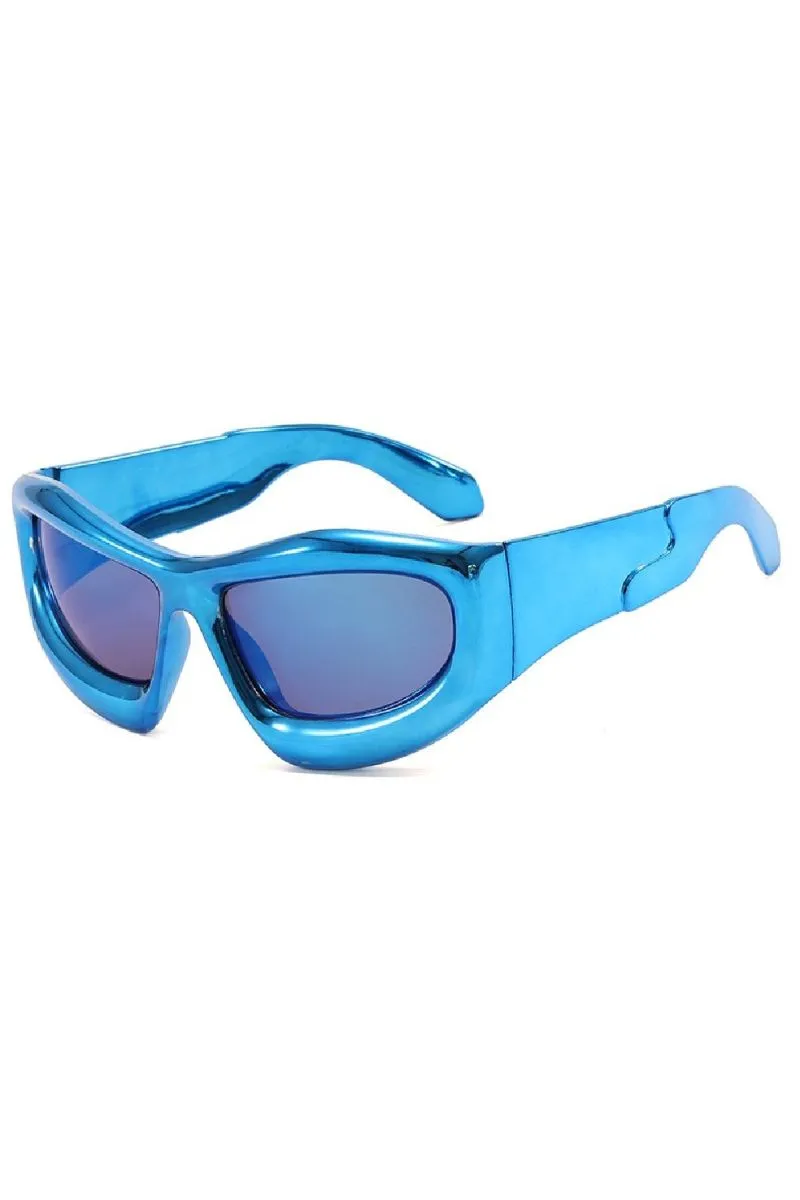 Inflated Chrome Sunglasses